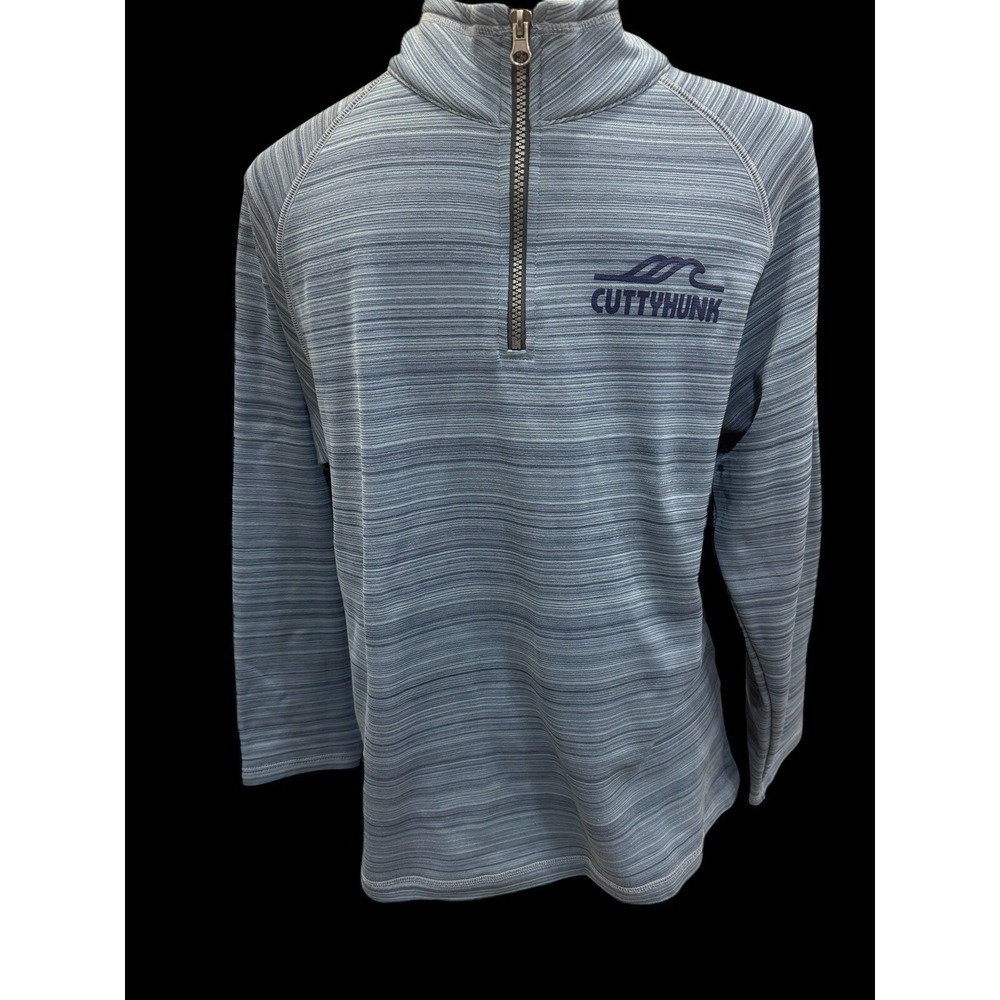 Men's Cuttyhunk Quray Sportswear 1/4 Zip Long sleeve Pullover Fleece Lined EUC